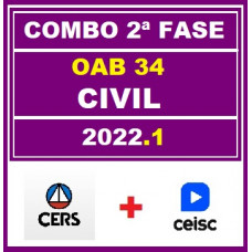 COMBO 2 em 1 - OAB 2ª FASE XXXIV (34) - DIREITO CIVIL - CERS + CEISC - 2022 - AGORA VOCÊ PASSA!