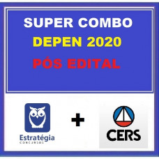 SUPER COMBO DEPEN PÓS-EDITAL (ESTRATÉGIA + CERS)- AGENTE FEDERAL DE EXECUÇÃO PENAL - 2020